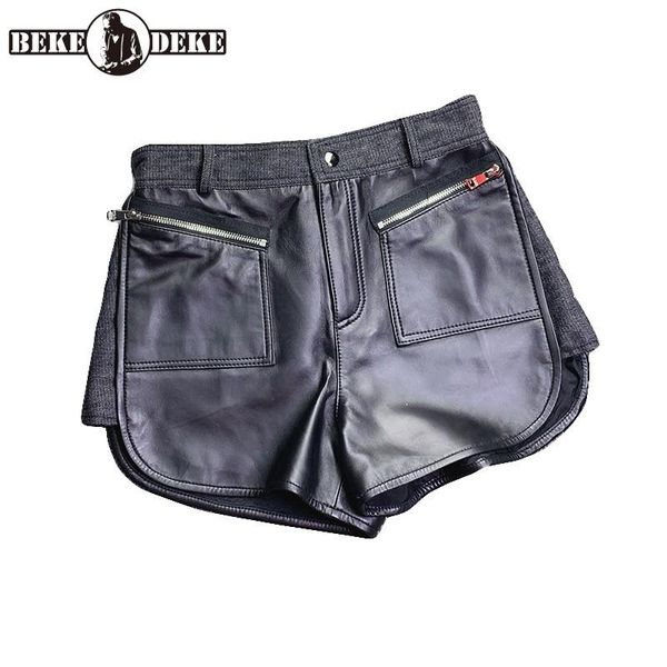 women's shorts vintage womens high waist loose pockets zippers spliced korean style office lady elegant casual fashion street, White;black
women's shorts vintage womens high waist loose pockets zippers spliced korean style office lady elegant casual fashion street, White;black