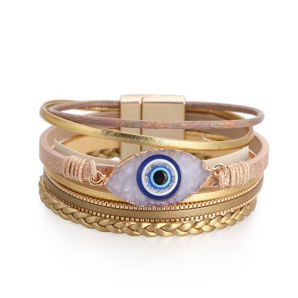bangle selling ethnic style multi-layer bracelet devil's eye accessories wide leather exaggerated wholesale, Black
bangle selling ethnic style multi-layer bracelet devil's eye accessories wide leather exaggerated wholesale, Black