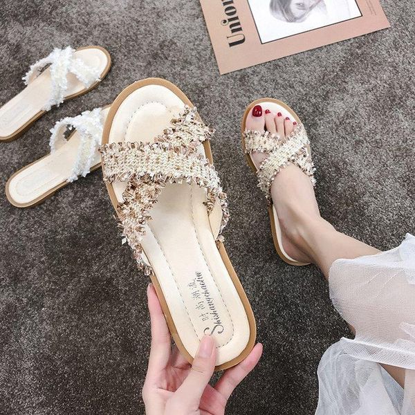slippers women's outer wear fur fashion sandals fairy style wild ladies flat bottom ins tide and, Black
slippers women's outer wear fur fashion sandals fairy style wild ladies flat bottom ins tide and, Black