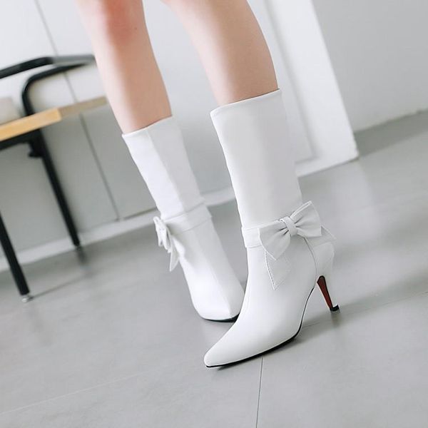 boots big size waterproof platform for in women's with high heels and thin bow knots, Black
boots big size waterproof platform for in women's with high heels and thin bow knots, Black