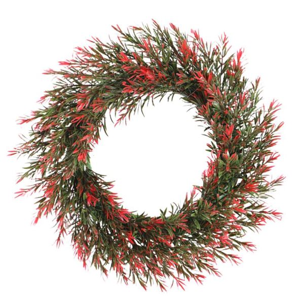 1pc autumn theme wreath home simulation decoration pine plastic garland front door hanging (dark green) decorative flowers & wreaths
1pc autumn theme wreath home simulation decoration pine plastic garland front door hanging (dark green) decorative flowers & wreaths