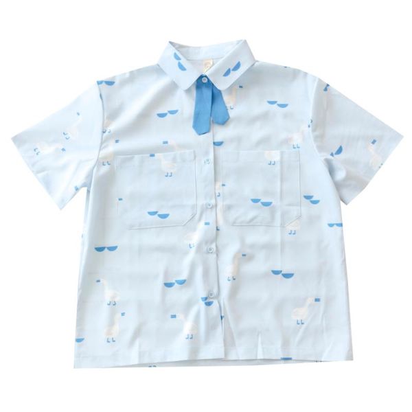women's blouses & shirts summer chiffon shirt bow tie collar blue pink ladies big pocket blouse tee, White
women's blouses & shirts summer chiffon shirt bow tie collar blue pink ladies big pocket blouse tee, White