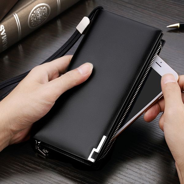 classic wallets men's leather business large capacity handbag fashion card holder multi case zipper telephone bag, Red;black
classic wallets men's leather business large capacity handbag fashion card holder multi case zipper telephone bag, Red;black