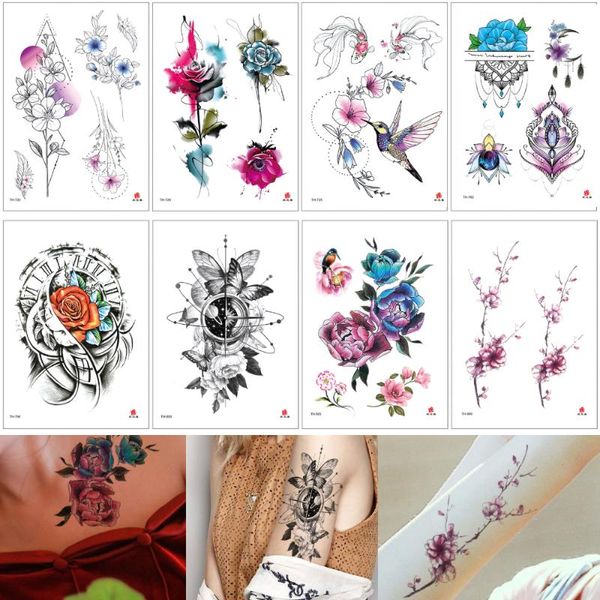temporary tattoos flower tattoo fake watercoloed drawing design dreamcatcher jewelry choker chest for beauty woman small stickers
temporary tattoos flower tattoo fake watercoloed drawing design dreamcatcher jewelry choker chest for beauty woman small stickers