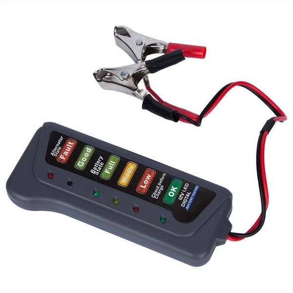 diagnostic tools 12v auto car digital battery alternator tester 6 led lights display tool for cars vehicle motorcycle batteries
diagnostic tools 12v auto car digital battery alternator tester 6 led lights display tool for cars vehicle motorcycle batteries