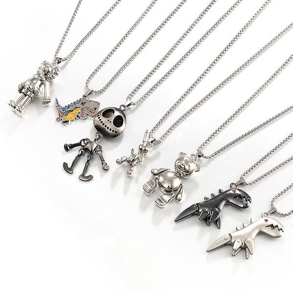 chains titanium steel punk pendant skull necklace gothicnecklace personality gothic lady men long chain harajuku jewelry gift, Silver
chains titanium steel punk pendant skull necklace gothicnecklace personality gothic lady men long chain harajuku jewelry gift, Silver