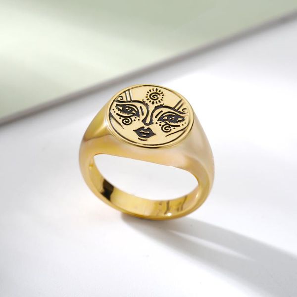 wedding rings stainless steel finger ring for women couple sun face gold vintage gothic fashion exaggeration jewelry gift, Slivery;golden
wedding rings stainless steel finger ring for women couple sun face gold vintage gothic fashion exaggeration jewelry gift, Slivery;golden