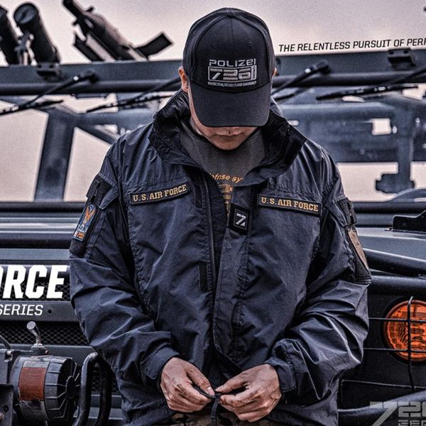 men's jackets autumn military style tactical windbreaker lightweight jacket windproof functional, Black;brown 
men's jackets autumn military style tactical windbreaker lightweight jacket windproof functional, Black;brown