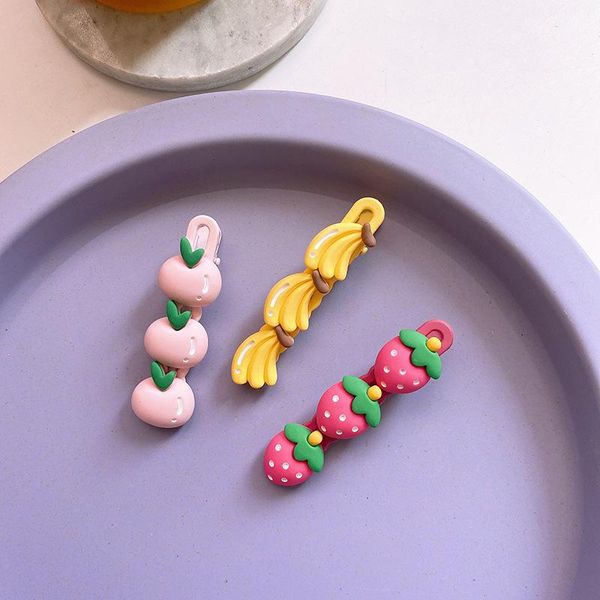 hair accessories fashion korean sweet girl simple colorful fruit duckbill clip cute princess children's hairpins kids, Slivery;white
hair accessories fashion korean sweet girl simple colorful fruit duckbill clip cute princess children's hairpins kids, Slivery;white
