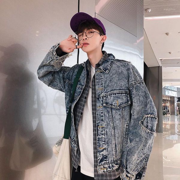 men's jackets young man high street denim loose patchworks men quality fashion leisure coat male cool style, Black;brown
men's jackets young man high street denim loose patchworks men quality fashion leisure coat male cool style, Black;brown