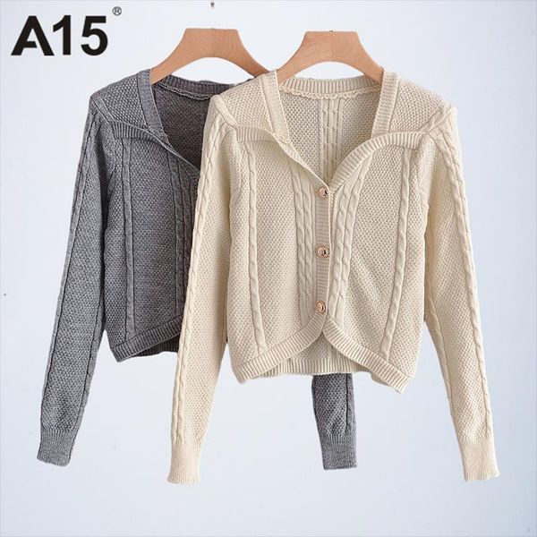 women's knits & tees a15 sweater cardigan women 2021 autumn spring single breasted loose short sweet long sleeve knitting clothes, White
women's knits & tees a15 sweater cardigan women 2021 autumn spring single breasted loose short sweet long sleeve knitting clothes, White