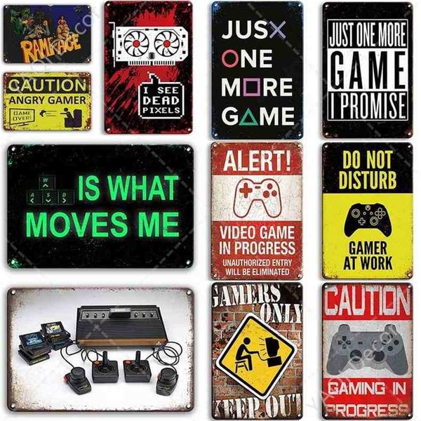 video game poster tin sign vintage wall stickers man cave gamer room decor plaque metal signs decorative platea
video game poster tin sign vintage wall stickers man cave gamer room decor plaque metal signs decorative platea
