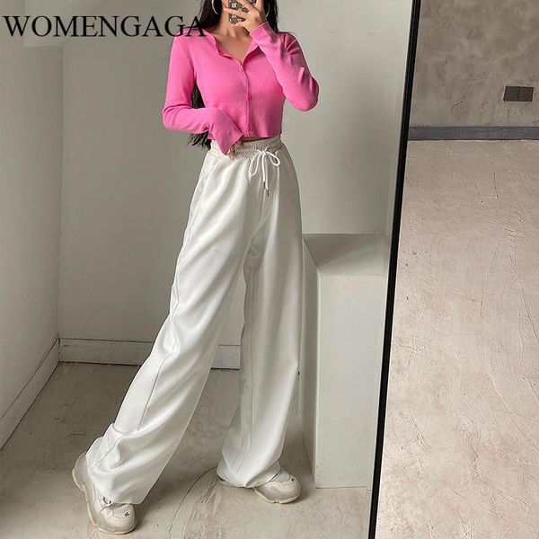 women's pants & capris womengaga street loose slimming high waist drawstring casual vertical wide-leg mop trousers b1jb, Black;white
women's pants & capris womengaga street loose slimming high waist drawstring casual vertical wide-leg mop trousers b1jb, Black;white