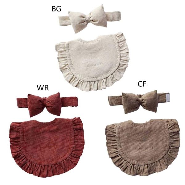 bibs & burp cloths 2pcs baby bib and bow headband set solid color ruffles born infant saliva towel hair band feeding smock g99c
bibs & burp cloths 2pcs baby bib and bow headband set solid color ruffles born infant saliva towel hair band feeding smock g99c