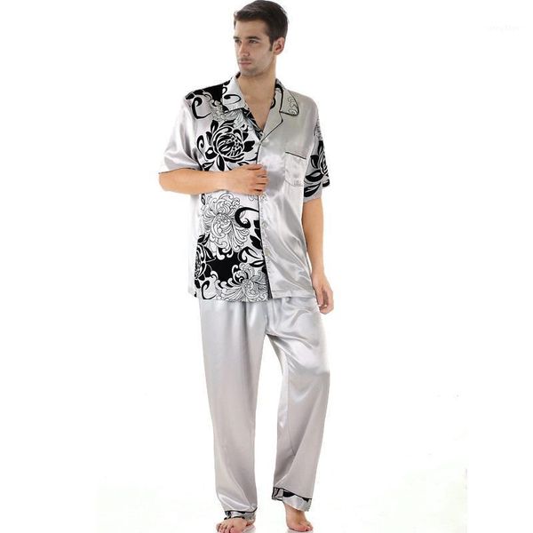 silk pajamas for men summer sleepwear couple men's pyjama satin set matching home clothes, Black;brown
silk pajamas for men summer sleepwear couple men's pyjama satin set matching home clothes, Black;brown