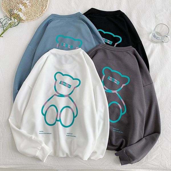 men's hoodies & sweatshirts latest design plus size men fashion bear printed graphic loose crewneck cotton pullover sweatshirt, Black
men's hoodies & sweatshirts latest design plus size men fashion bear printed graphic loose crewneck cotton pullover sweatshirt, Black