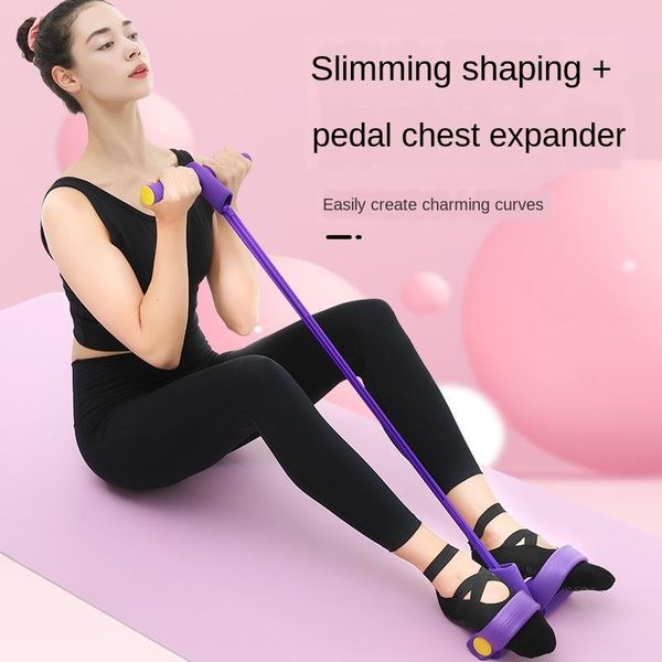 equipment fitness slimming resistance bands yoga sports crunches elastic pull rope, foot abdomen trainer, sit-up exercise device
equipment fitness slimming resistance bands yoga sports crunches elastic pull rope, foot abdomen trainer, sit-up exercise device