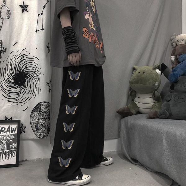 women's pants & capris mingliusili butterfly print trousers women korean fashion summer sweatpants high waist streetwear black loose ca, Black;white
women's pants & capris mingliusili butterfly print trousers women korean fashion summer sweatpants high waist streetwear black loose ca, Black;white
