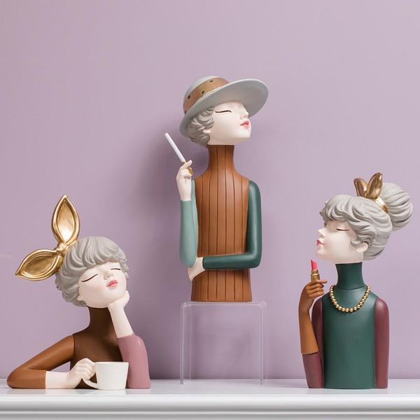 decorative objects & figurines nordic style resin crafts statue ornaments modern girl bow girls home decoration living room furnishings hous
decorative objects & figurines nordic style resin crafts statue ornaments modern girl bow girls home decoration living room furnishings hous