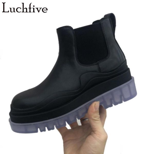 boots clear heel thick sole women genuine leather shoes woman round toe ankle black short
boots clear heel thick sole women genuine leather shoes woman round toe ankle black short