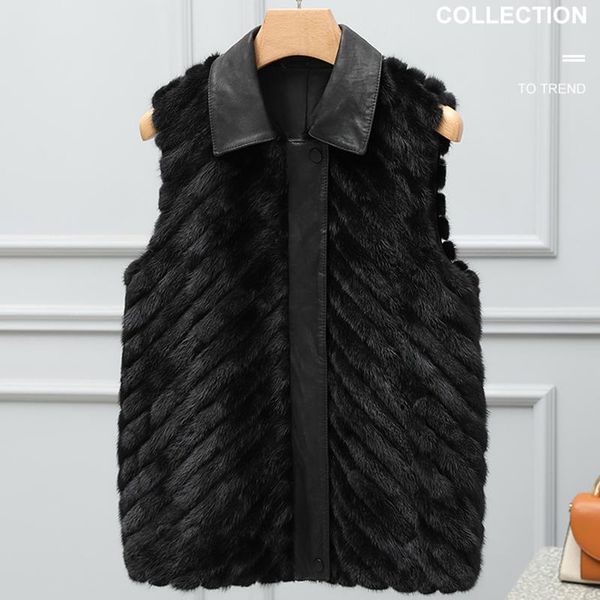women's fur & faux 2022 winter short mink vest zipper genuine leather sheepskin coat large sleeveless real, Black
women's fur & faux 2022 winter short mink vest zipper genuine leather sheepskin coat large sleeveless real, Black