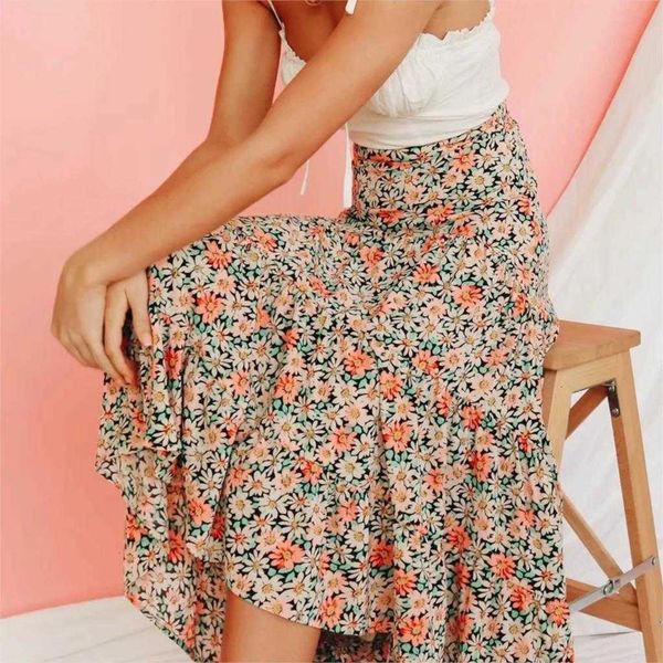skirts floral printed maxi women vintage silky polyester summer faldas beach casual bohemia clothes long skirt cukn, Black
skirts floral printed maxi women vintage silky polyester summer faldas beach casual bohemia clothes long skirt cukn, Black