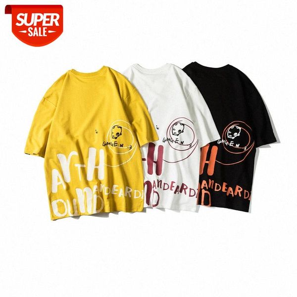 summer short-sleeved creative letter printing japanese street hip-hop couple t-shirt #5q2r, White;black
summer short-sleeved creative letter printing japanese street hip-hop couple t-shirt #5q2r, White;black