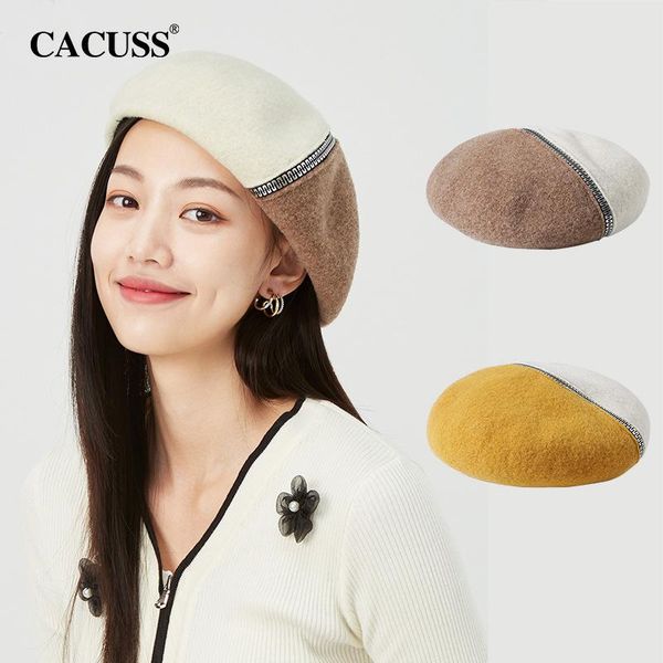 beanies cacuss autumn and winter contrast color stitching pure wool beret japanese-style retro hat female korean fashion octagonal cap
beanies cacuss autumn and winter contrast color stitching pure wool beret japanese-style retro hat female korean fashion octagonal cap