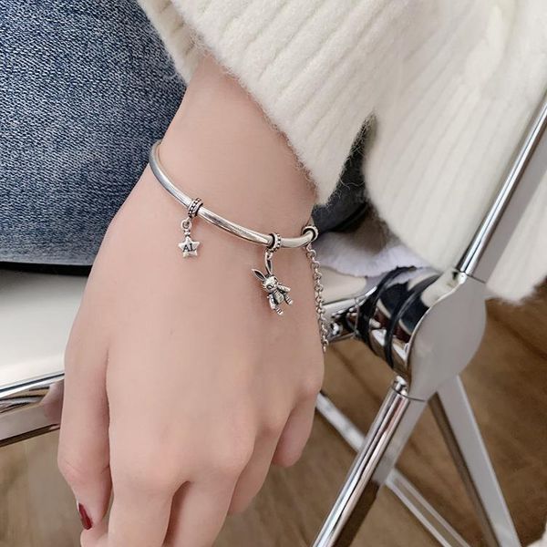 bangle fmily minimalist 925 sterling silver cute star bracelet retro fashion hip hop punk creative jewelry for girlfriend gift, Black
bangle fmily minimalist 925 sterling silver cute star bracelet retro fashion hip hop punk creative jewelry for girlfriend gift, Black