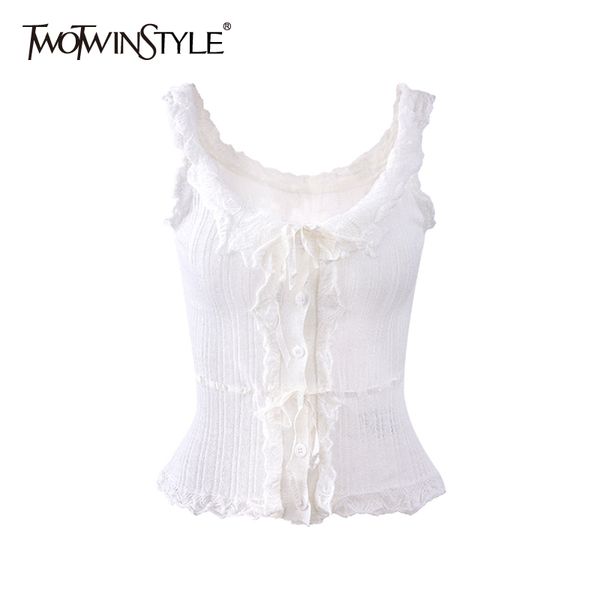 casual solid vest for women v neck sleeveless patchwork lace up bowknot slim tank female summer fashion stylish 210524, White
casual solid vest for women v neck sleeveless patchwork lace up bowknot slim tank female summer fashion stylish 210524, White