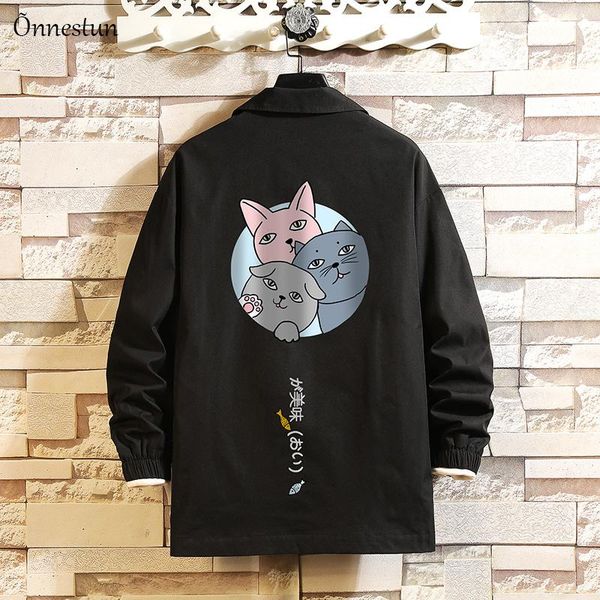 men's jackets onnestun spring jacket men hip hop print baseball coat streetwear harajuku couple man casual clothing, Black;brown
men's jackets onnestun spring jacket men hip hop print baseball coat streetwear harajuku couple man casual clothing, Black;brown
