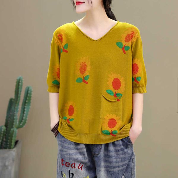 women's sweaters women summer fashion japan harajuku sun flower knitting v-neck half sleeve oversized sweater office lady slim casual, White;black
women's sweaters women summer fashion japan harajuku sun flower knitting v-neck half sleeve oversized sweater office lady slim casual, White;black