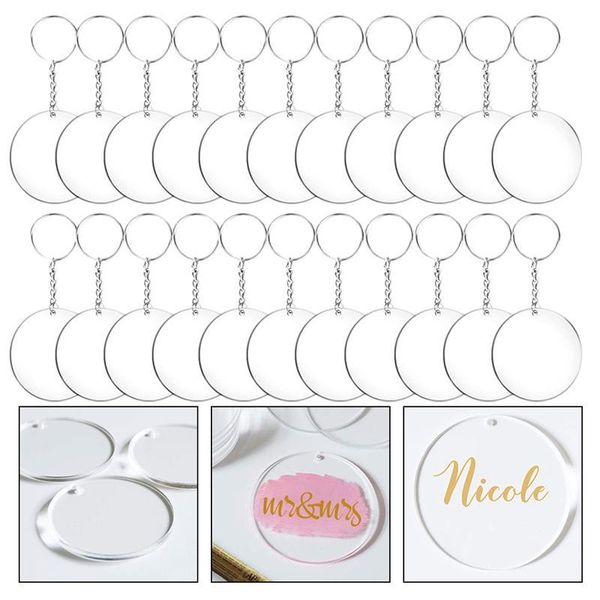 24/36/48pcs acrylic transparent circle discs set key chains clear round keychain blanks for diy decor gift hooks & rails
24/36/48pcs acrylic transparent circle discs set key chains clear round keychain blanks for diy decor gift hooks & rails