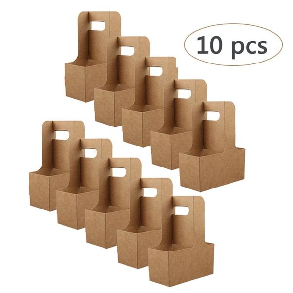 gift wrap 10pcsake-out kraft paper cup holder clip disposable coffee drink tray base with handle for 2 party supplies
gift wrap 10pcsake-out kraft paper cup holder clip disposable coffee drink tray base with handle for 2 party supplies