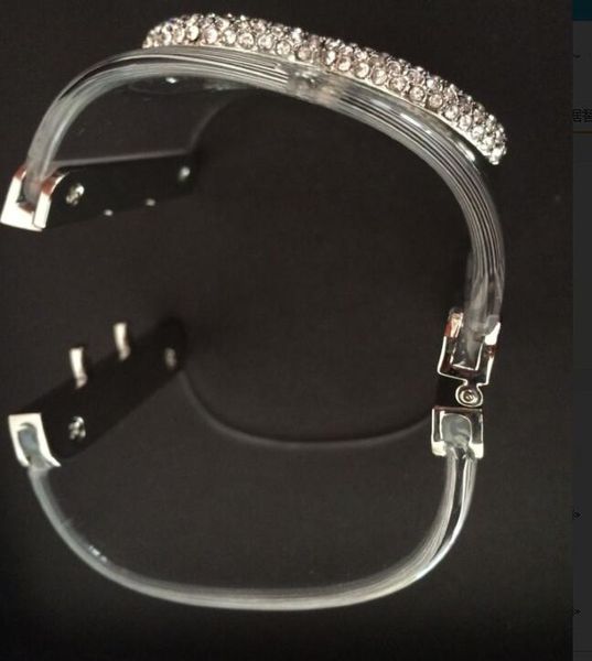 clear crystal and pearl bangle bracelet fashion acrylic bangles bracelets wristband cuff for women with bag, Black
clear crystal and pearl bangle bracelet fashion acrylic bangles bracelets wristband cuff for women with bag, Black