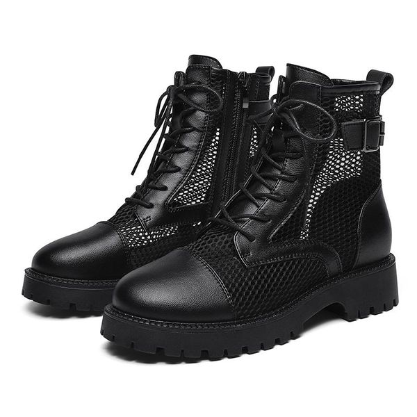 boots women moolecole mesh shoes spring/summer thin mid-heel hollow sandals black belt buckle high heel 2-9798
boots women moolecole mesh shoes spring/summer thin mid-heel hollow sandals black belt buckle high heel 2-9798