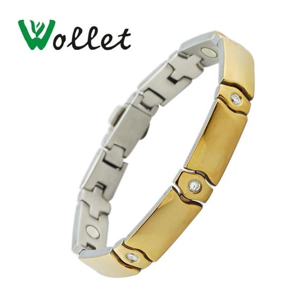 link, chain wollet jewelry health care healing energy 316l stainless steel bio magnet magnetic bracelet bangle gold color for men women, Black
link, chain wollet jewelry health care healing energy 316l stainless steel bio magnet magnetic bracelet bangle gold color for men women, Black