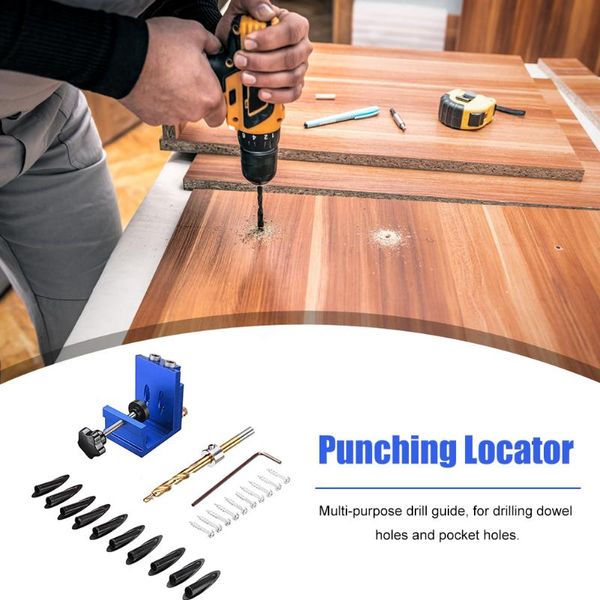 pocket hole dowel jig kit oblique punching locator drilling guide puncher self centering drill carpentry tools professional hand tool sets
pocket hole dowel jig kit oblique punching locator drilling guide puncher self centering drill carpentry tools professional hand tool sets