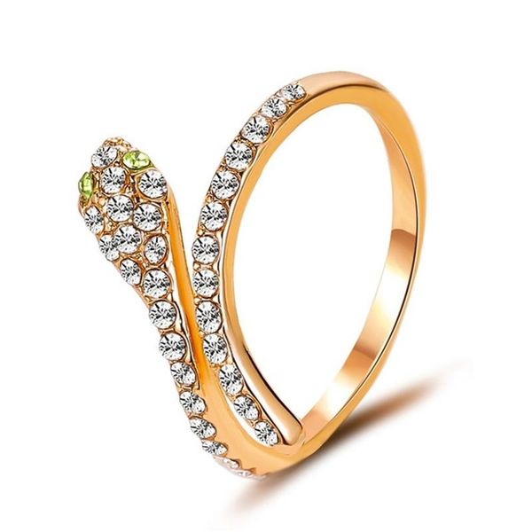 cluster rings punk animal ring gothic retro metal serpentine zircon women's adjustable fashion jewelry gift, Golden;silver
cluster rings punk animal ring gothic retro metal serpentine zircon women's adjustable fashion jewelry gift, Golden;silver