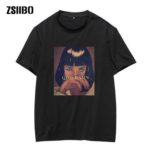 men pulp fiction mia wallace t shirt skateboard christmas tshirt female quentin tarantino clothes streewear hip hop, White;black
men pulp fiction mia wallace t shirt skateboard christmas tshirt female quentin tarantino clothes streewear hip hop, White;black