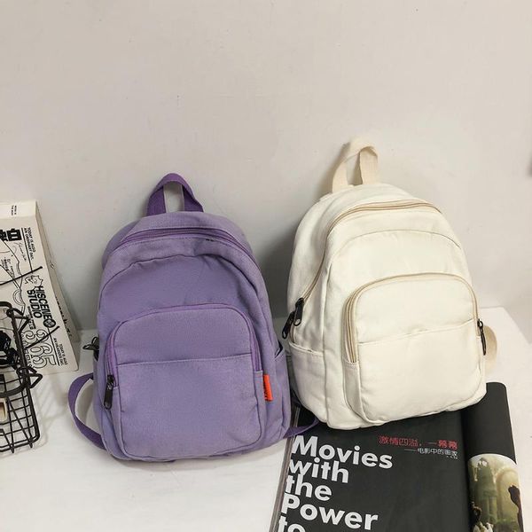 school bags casual solid color preppy style students fashion female small backpack travel canvas knapsacks for teenage girls
school bags casual solid color preppy style students fashion female small backpack travel canvas knapsacks for teenage girls