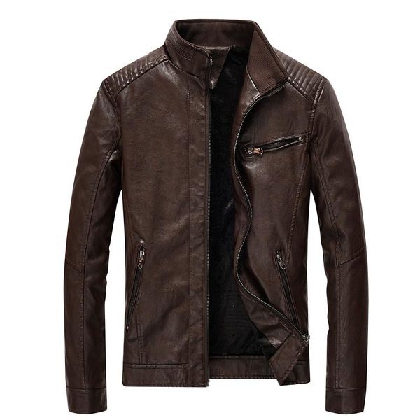 men's fur & faux winter leather jacket motorcycle men windproof pu collar solid color coat m-5xl, Black
men's fur & faux winter leather jacket motorcycle men windproof pu collar solid color coat m-5xl, Black