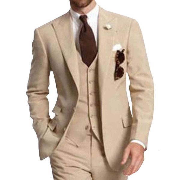 men's suits & blazers beige three piece business party men peaked lapel two button custom made wedding groom tuxedos jacket pants, White;black
men's suits & blazers beige three piece business party men peaked lapel two button custom made wedding groom tuxedos jacket pants, White;black