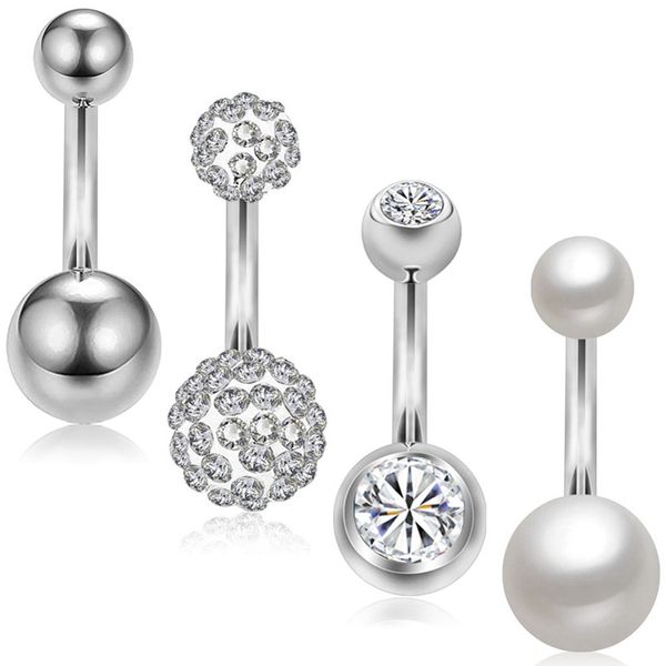 belly button rings surgical stainless steel double ball navel ring for women girls body piercing jewelry, Silver
belly button rings surgical stainless steel double ball navel ring for women girls body piercing jewelry, Silver