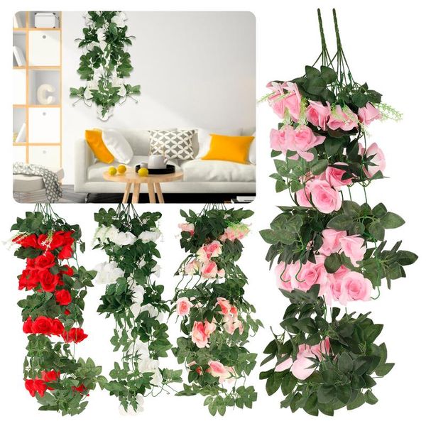 decorative flowers & wreaths 2pcs fake peony rose vines artificial garland vintage eucalyptus hanging plant for wedding arch door party deco
decorative flowers & wreaths 2pcs fake peony rose vines artificial garland vintage eucalyptus hanging plant for wedding arch door party deco