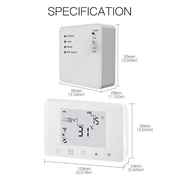 smart home control hysen eu wireless rf plug in lcd remote thermostat temperature controller 433mhz
smart home control hysen eu wireless rf plug in lcd remote thermostat temperature controller 433mhz