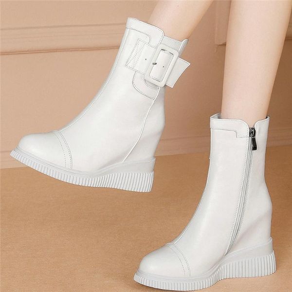 boots high fashion sneakers women genuine leather wedges heel ankle female round toe platform pumps shoes casual, Black
boots high fashion sneakers women genuine leather wedges heel ankle female round toe platform pumps shoes casual, Black