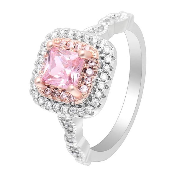 wedding rings luxury princes fashion engagement jewelry charm square shape pink zircon stone ring for women filled with white clear cz, Slivery;golden
wedding rings luxury princes fashion engagement jewelry charm square shape pink zircon stone ring for women filled with white clear cz, Slivery;golden