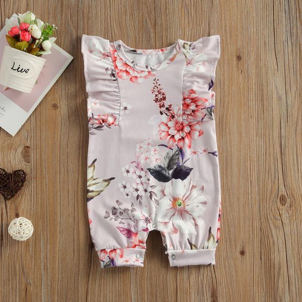 born baby girls cotton rompers cute ruffle sleeveless crew neck floral print one-piece jumpsuit clothing sets, White
born baby girls cotton rompers cute ruffle sleeveless crew neck floral print one-piece jumpsuit clothing sets, White
