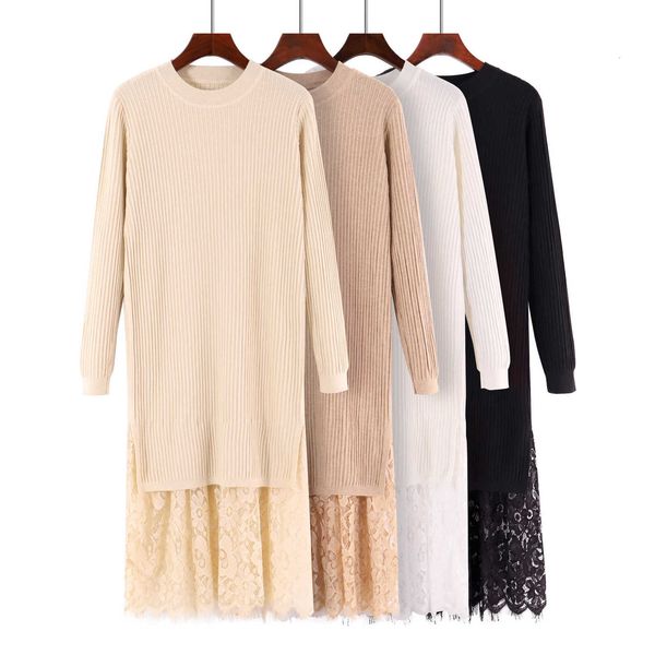 casual dresses lace stitching sweater women autumn winter long straight knitted es maxi retro lady ribbed robe pullover 8v07, Black;gray
casual dresses lace stitching sweater women autumn winter long straight knitted es maxi retro lady ribbed robe pullover 8v07, Black;gray